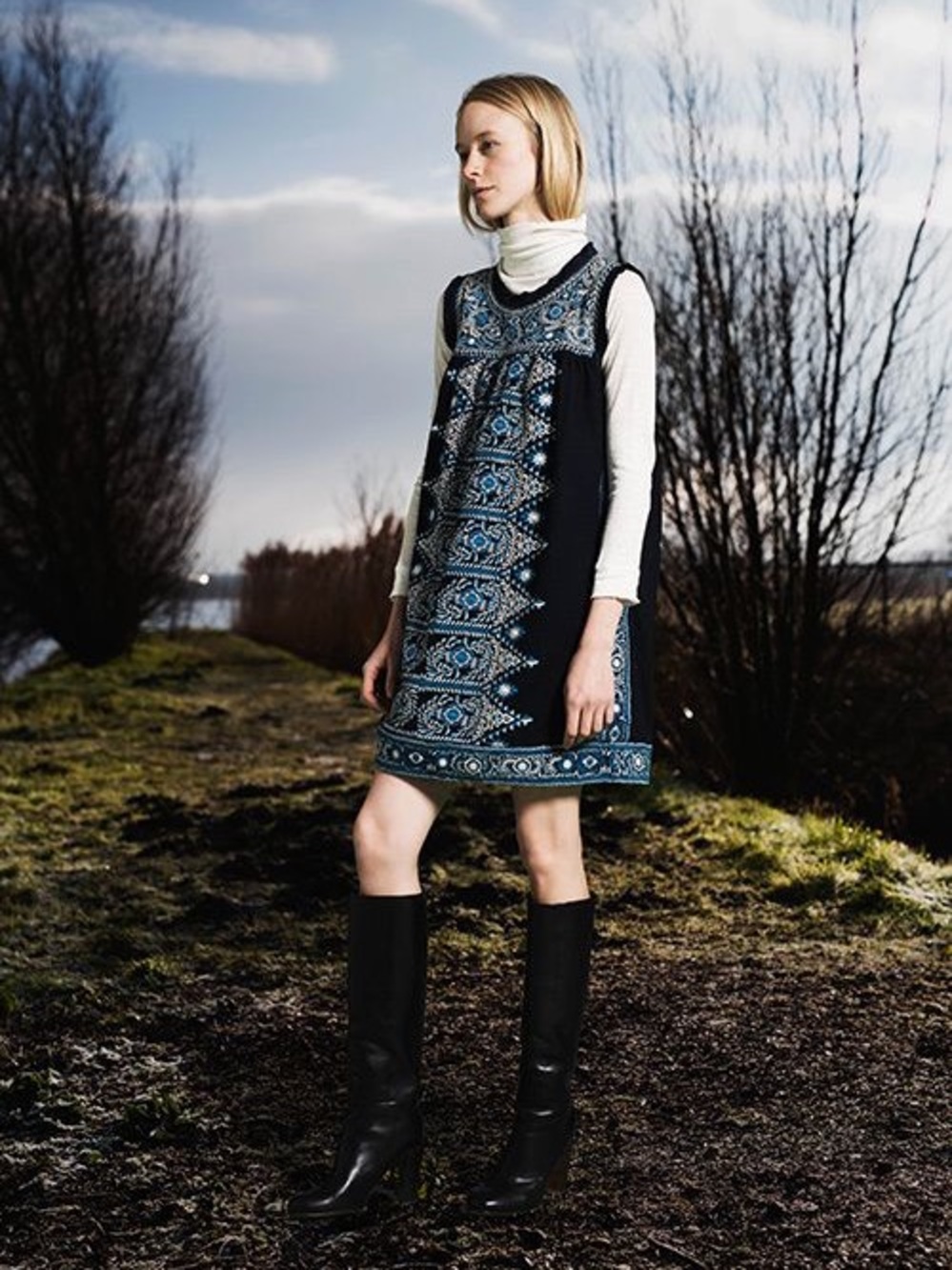 Sea New York Embroidered Shift Dress
